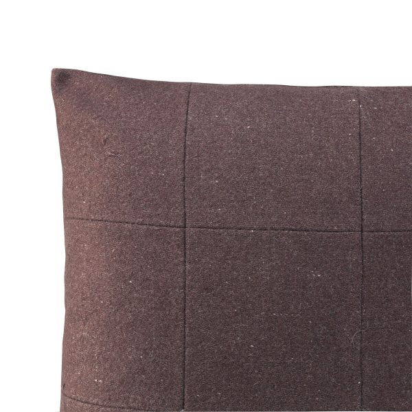 Cushion cover HappyFriday HF Living Square Felt Burgundy 50 x 50 cm For Discount