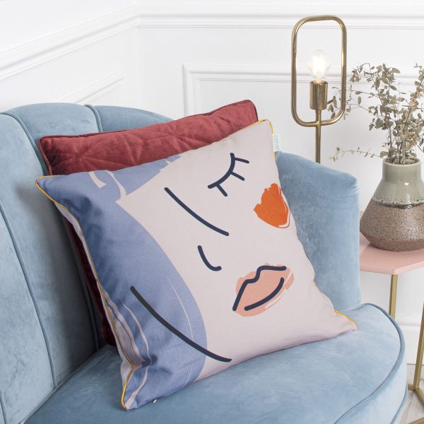 Cushion cover HappyFriday HF Living Silhouette Multicolour 50 x 50 cm Online now