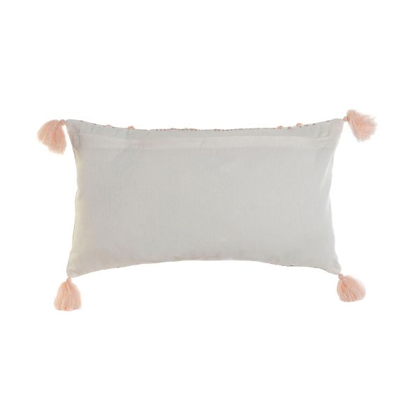 Cushion Home ESPRIT Cream Light Pink 50 x 15 x 30 cm Discount