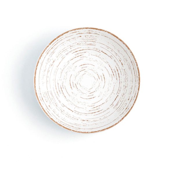 Deep Plate Ariane Tornado Ceramic Bicoloured (Ø 21 cm) (6 Units) Hot on Sale