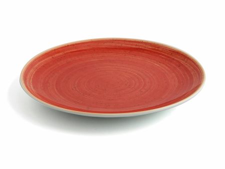 Flat plate Ariane Terra Ceramic Red (Ø 31 cm) (6 Units) For Sale