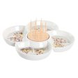 Appetizer Set DKD Home Decor Natural Red Multicolour Stoneware 22 x 22 x 7 cm Cottage Houses Fashion