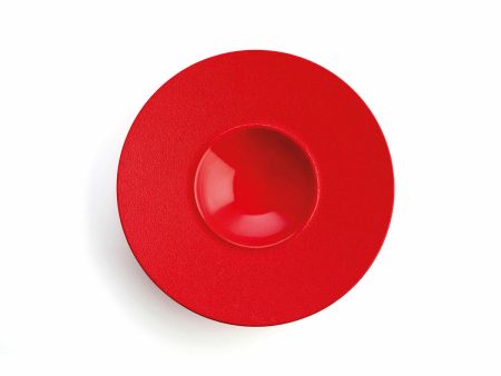 Deep Plate Ariane Antracita Ceramic Red (Ø 28 cm) (6 Units) Fashion