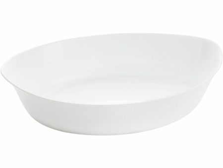 Serving Platter Luminarc Smart Cuisine Oval 32 x 20 cm White Glass (6 Units) Online Hot Sale