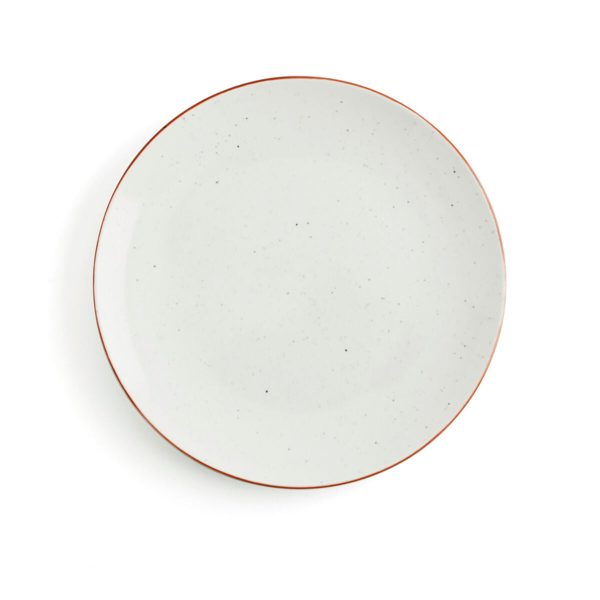 Flat plate Ariane Terra Ceramic Beige (Ø 27 cm) (6 Units) Online now