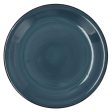 Flat plate Quid Vita Ceramic Blue (Ø 27 cm) (12 Units) Online Hot Sale