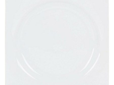 Flat plate Zen Porcelain White (27 x 27 x 3 cm) Supply