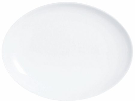 Serving Platter Luminarc Diwali Oval White Glass (33 x 25 cm) (12 Units) on Sale