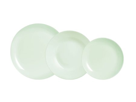 Dinnerware Set Luminarc Diwali Paradise Green Glass 12 Pieces Cheap