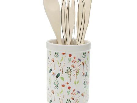 Pot for Kitchen Utensils Versa Sansa Ceramic 10 x 15 x 10 cm Sale