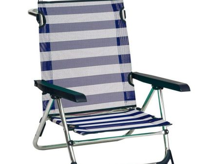 Beach Chair Alco 1 Aluminium Multi-position Foldable 79,5 x 59,5 x 56 cm (79,5 x 59,5 x 56 cm) Fashion