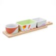 Serving set Quid Kaleido Multicolour Wood 32 x 8 x 4,6 cm 4 Pieces Fashion