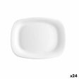 Serving Platter Bormioli Rocco Parma Rectangular White Glass (18 x 21 cm) (24 Units) on Sale