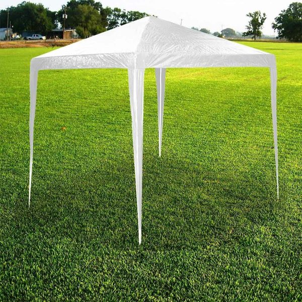 Gazebo Lifetime Impermeable Polyethylene White PVC 300 x 300 x 250 cm Fashion