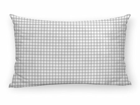 Cushion cover Decolores Vichy Gris C Multicolour Light grey 30 x 50 cm 100% cotton Hot on Sale