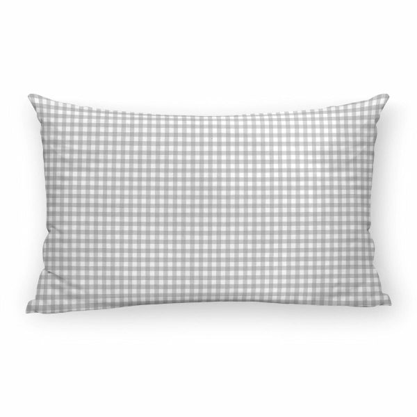 Cushion cover Decolores Vichy Gris C Multicolour Light grey 30 x 50 cm 100% cotton Hot on Sale