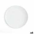 Flat plate Ariane Coupe Ceramic White (Ø 31 cm) (6 Units) Fashion