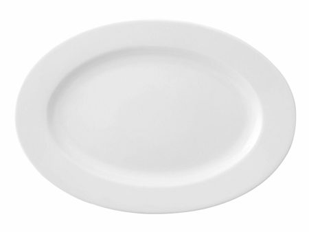 Flat plate Ariane Prime Oval Ceramic White (22 x 20 cm) (12 Units) Supply