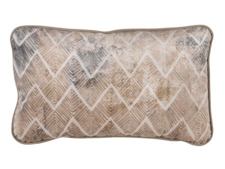 Cushion Beige Geometric 50 x 30 cm Sale