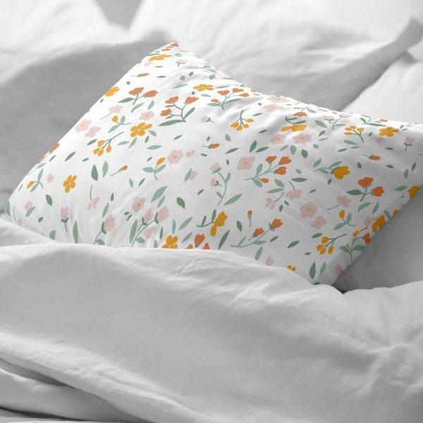 Pillowcase Decolores Akaroa Multicolour 175 Threads 45 x 110 cm Cotton Hot on Sale