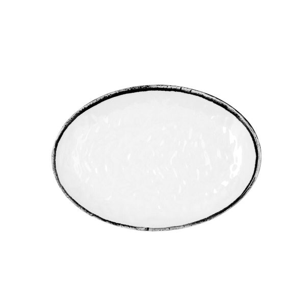 Flat Plate Quid Select Filo White Black Plastic 21,3 x 15 cm (12 Units) Sale