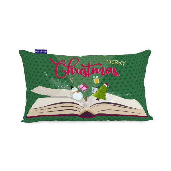 Cushion cover HappyFriday XMAS Multicolour 50 x 30 cm For Discount