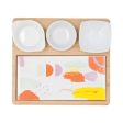 Serving set Quid Kaleido Multicolour Wood 23 x 19,5 x 3,5 cm 5 Pieces For Sale