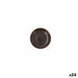 Flat plate Ariane Decor Ceramic Brown (10 cm) (24 Units) For Sale