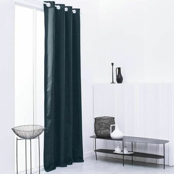 Curtain TODAY Essential Thermal insulation Dark blue Turquoise Green 140 x 240 cm Online