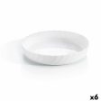 Serving Platter Luminarc Trianon Oval White Glass (Ø 26 cm) (6 Units) Hot on Sale