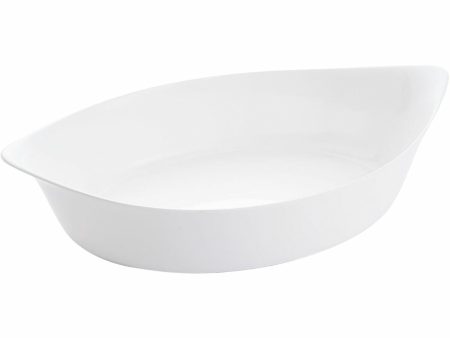 Serving Platter Luminarc Smart Cuisine Oval White Glass 6 Units 38 x 22 cm Fashion