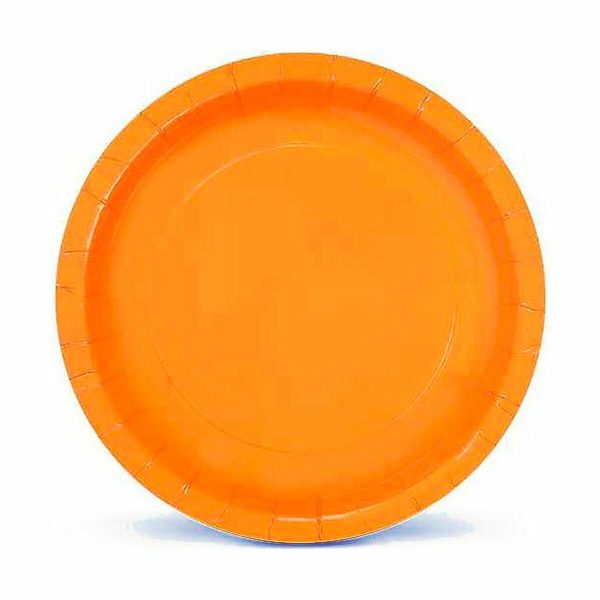 Plate set Algon Disposable 20 cm Cardboard Yellow 10 Pieces (36 Units) For Cheap