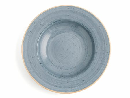 Deep Plate Ariane Terra Ceramic Blue (Ø 26 cm) (6 Units) Hot on Sale