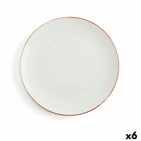 Flat plate Ariane Terra Ceramic Beige (Ø 29 cm) (6 Units) Cheap