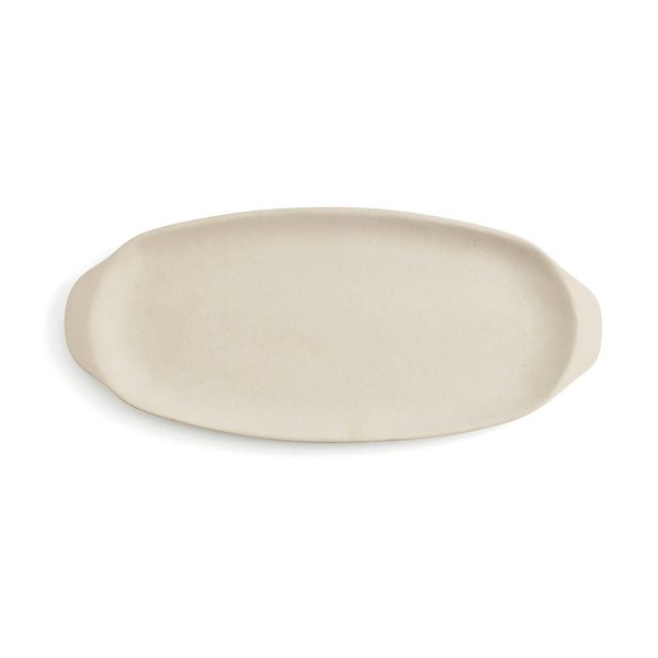 Snack tray Quid Mineral Gres Beige Ceramic 13 x 30,5 cm (8 Units) on Sale