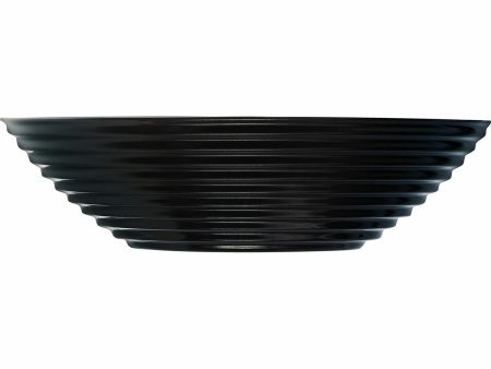 Bowl Luminarc Harena Soup 20 cm Black Glass (24 Units) For Cheap