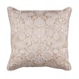 Cushion Beige Flowers 50 x 50 cm Online Hot Sale