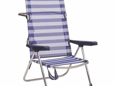 Beach Chair Alco Blue 65 x 60 x 100 cm For Discount