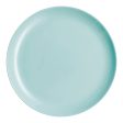 Flat plate Luminarc Diwali Turquoise Glass (25 cm) (24 Units) Fashion