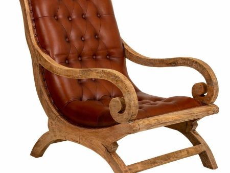 Armchair Alexandra House Living Brown Natural 98 x 94 x 65 cm Cheap