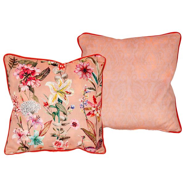 Cushion Romimex Pink Reversible 45 x 45 x 12 cm Fashion