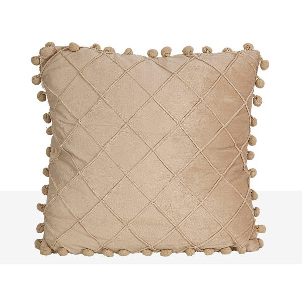 Cushion Romimex Beige 40 x 5 x 40 cm Discount