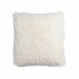 Cushion White Hair 45 x 45 cm Discount