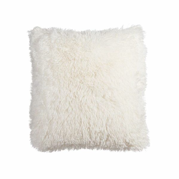 Cushion White Hair 45 x 45 cm Discount