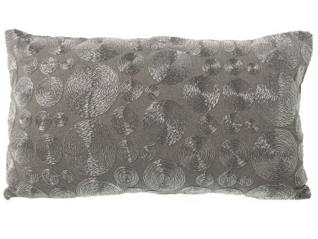 Cushion Alexandra House Living Silver Textile 30 x 50 cm For Discount