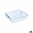 Serving Platter Pyrex Classic Squared Transparent Glass 25 x 22 x 6 cm (6 Units) on Sale