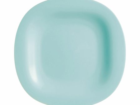 Flat plate Luminarc Carine Turquoise Glass (Ø 27 cm) (24 Units) For Discount