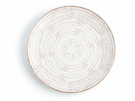 Flat plate Ariane Tornado Ceramic Bicoloured (Ø 18 cm) (12 Units) Discount