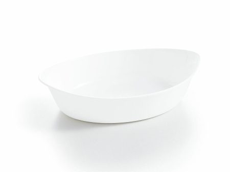 Serving Platter Luminarc Smart Cuisine Oval White Glass 25 x 15 cm (6 Units) Online