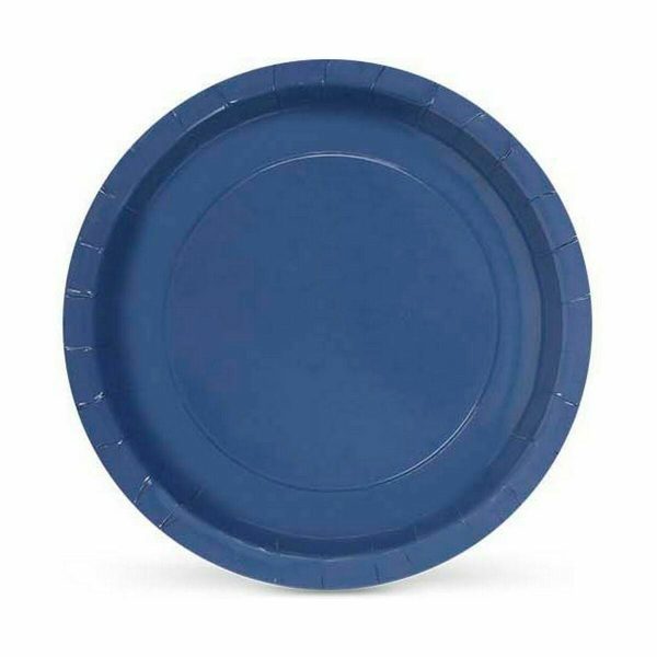 Plate set Algon Disposable Cardboard Blue 10 Pieces 23 x 23 x 1,5 cm (36 Units) Online Hot Sale